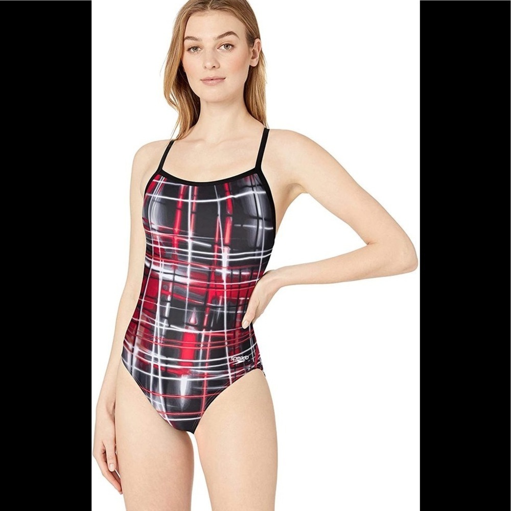 Speedo Powerflex Eco Laser Sticks FlybackSwimsuit